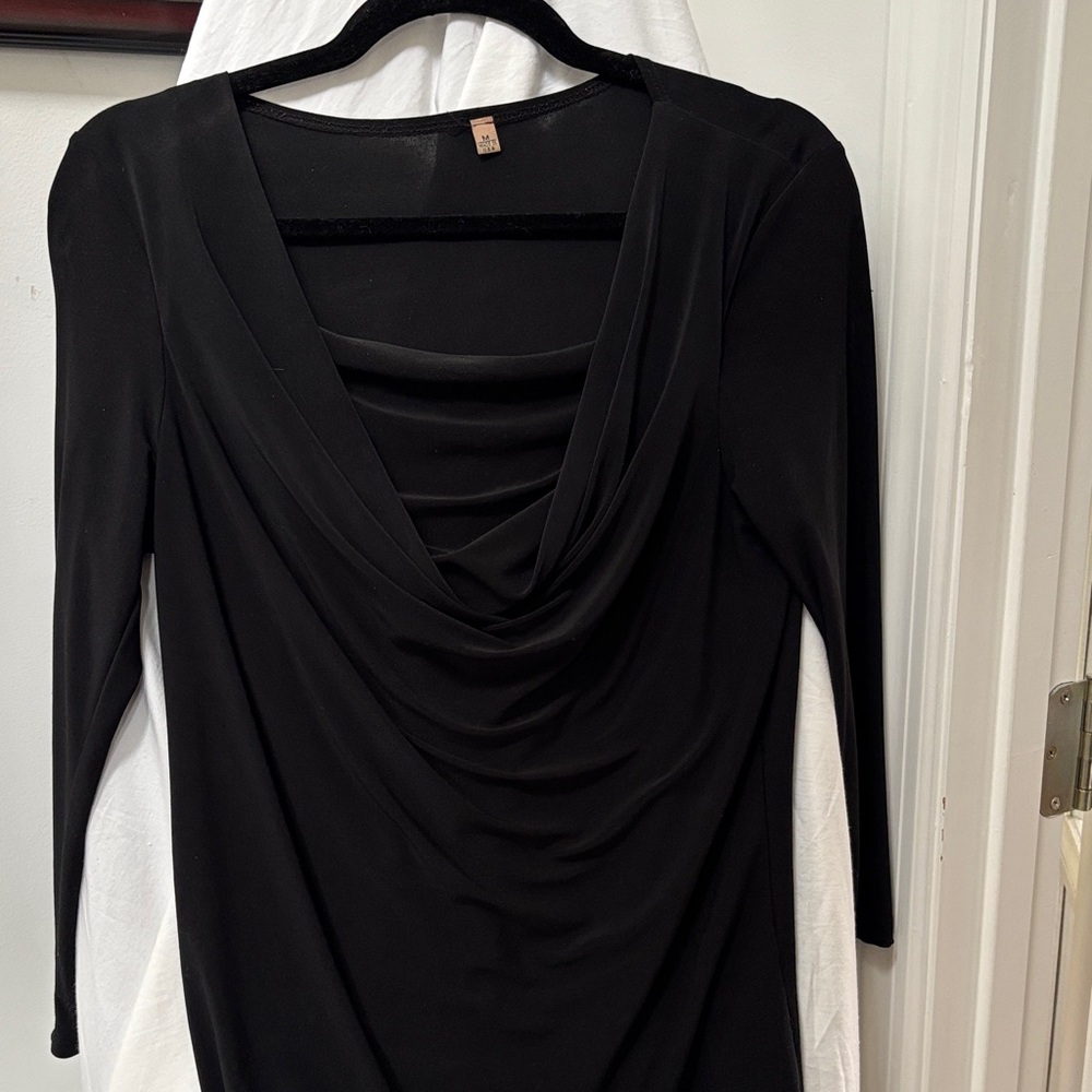 Really nice  black cowl neck staple wardrobe piece